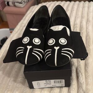 Marc Jacobs Black Cat Face Flats